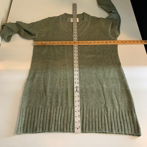 Linea by Louis Dell'Olio Sweater Womens M Medium Ivy V Neck Long Sleeve Knitted - Picture 6 of 10